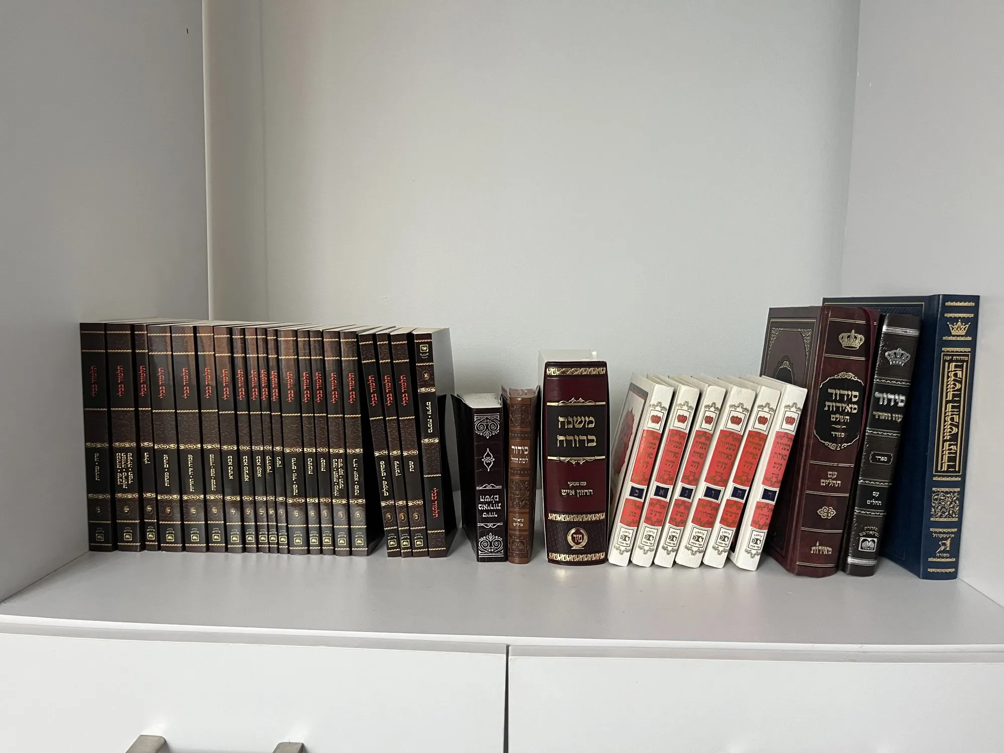 A shelf of jewish books